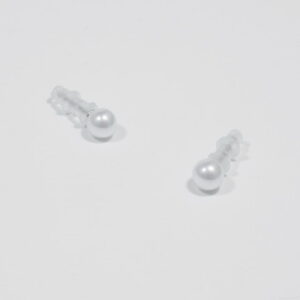 Strieborné náušnice perly 6mm A055
