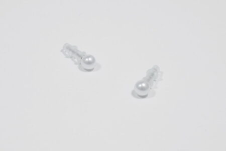 Strieborné náušnice perly 6mm A055