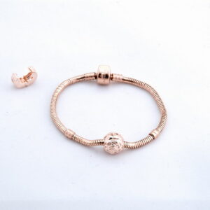 Náramok rose gold s hadím vzorom E013-25