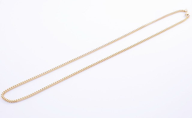 Box retiazka 2,5 mm z chirurgickej ocele zlatá 53cm E014