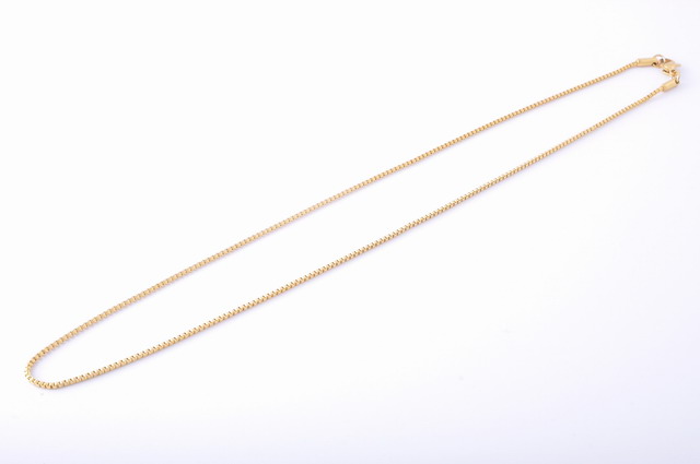 Box retiazka 1,5 mm z chirurgickej ocele zlatá 45cm E015