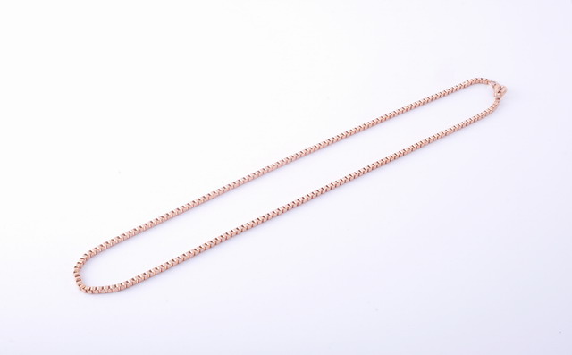 Box retiazka 2 mm z chirurgickej ocele rose gold 40cm E016-25