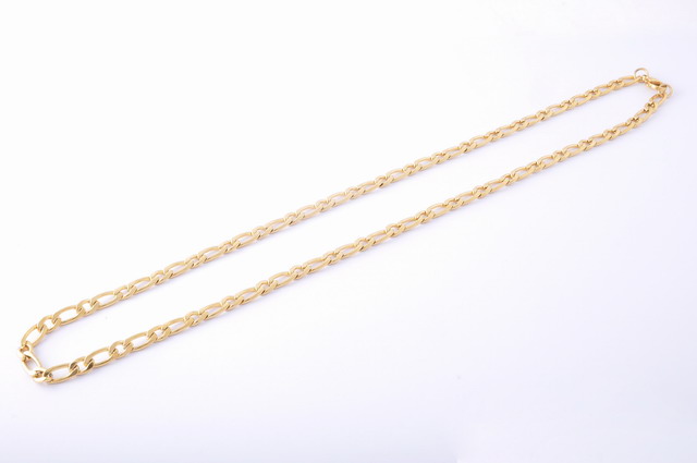 Figaro retiazka 4,7 mm z chirurgickej ocele zlatá 53cm E017