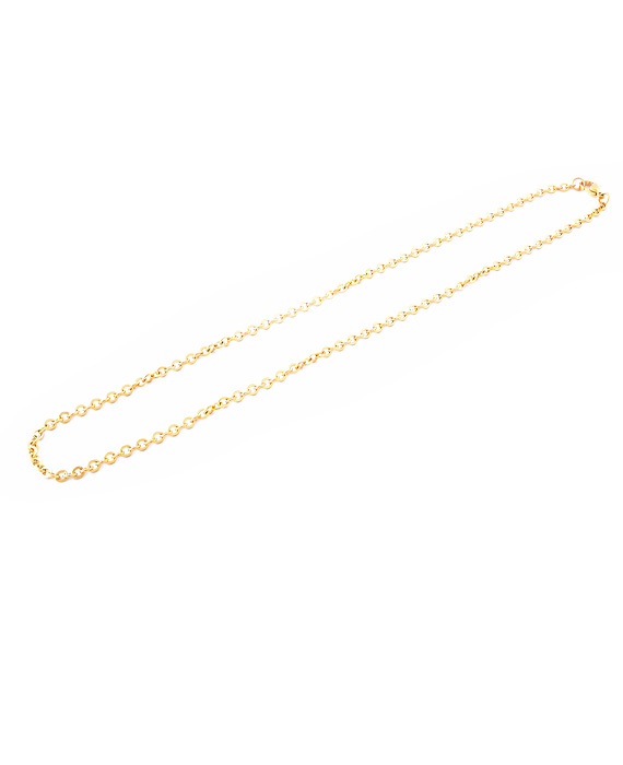 pilovaný retiazka 3,2 mm z chirurgickej ocele zlatá 45cm E022