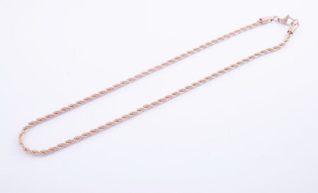 Valis retiazka 4 mm z chirurgickej ocele rose gold 47cm E023-25