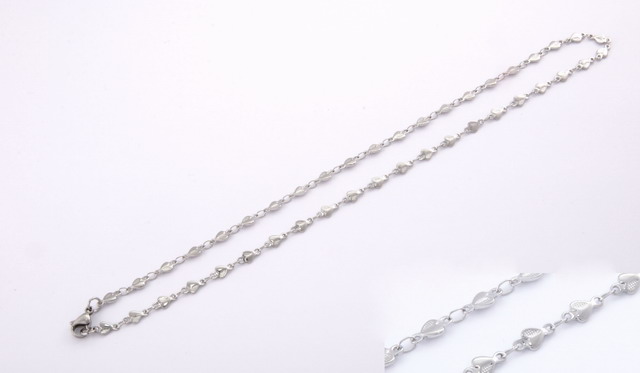 Retiazka zo srdiečok 4,5 mm z chirurgickej ocele 45cm E029