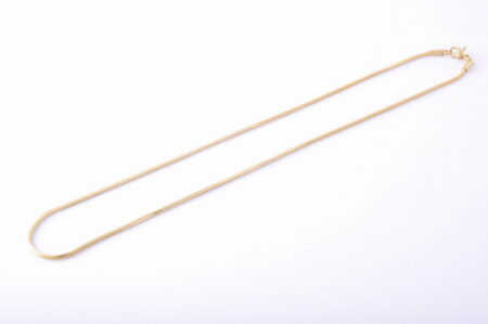 Hadíková retiazka 1,5 mm z chirurgickej ocele zlatá 43cm E031