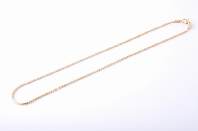Hadíková retiazka 1,5 mm z chirurgickej ocele zlatá 43cm E031