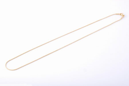 Hadíková retiazka 1 mm z chirurgickej ocele zlatá 43cm E032