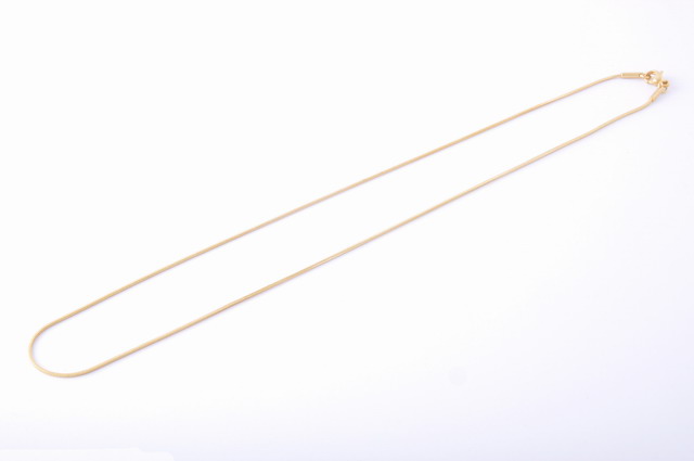 Hadíková retiazka 1 mm z chirurgickej ocele zlatá 43cm E032