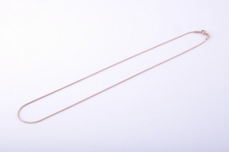 Hadí retiazka 1 mm z chirurgickej ocele rose gold 43cm E032-25