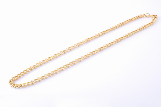 Pancier retiazka 6 mm z chirurgickej ocele zlatá 45cm E037
