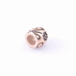 Oceľový prívesok – kvetinový rose gold E048-2B
