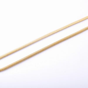 Rybia kosť retiazka 5 mm z chirurgickej ocele zlatá 40cm E057