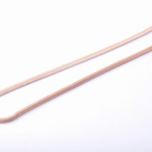 Lisovaná retiazka 5 mm z chirurgickej ocele rose gold 40cm E057-25