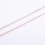 Pilovaná retiazka 4 mm z chirurgickej ocele rose gold 80cm E058-25