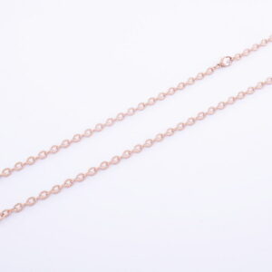 Pilovaná retiazka 4 mm z chirurgickej ocele rose gold 80cm E058-25