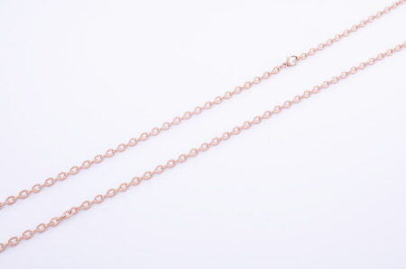 Pilovaná retiazka 4 mm z chirurgickej ocele rose gold 80cm E058-25