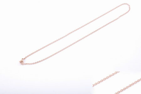 Anker retiazka 0,5 mm z chirurgickej ocele rose gold 42cm E063-25