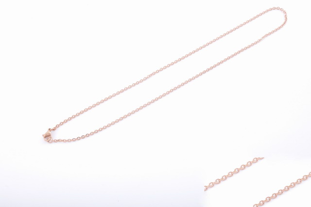 Anker retiazka 0,5 mm z chirurgickej ocele rose gold 42cm E063-25