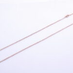 Pílková retiazka 2 mm z chirurgickej ocele rose gold 80cm E068-25