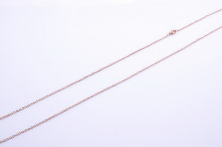 Pílková retiazka 2 mm z chirurgickej ocele rose gold 80cm E068-25