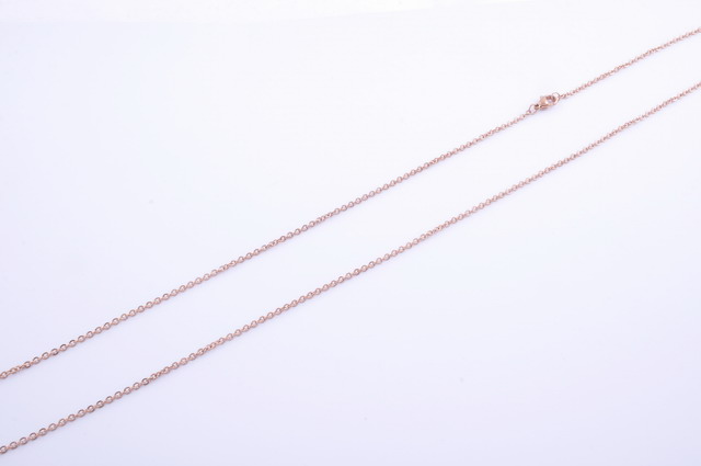 Pílková retiazka 2 mm z chirurgickej ocele rose gold 80cm E068-25
