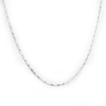 Strieborná retiazka Satin Line 40+3cm F048