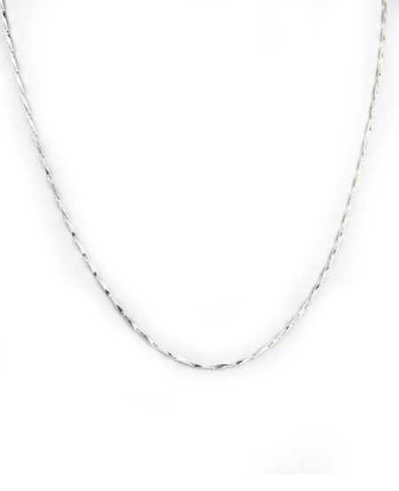Strieborná retiazka Satin Line 40+3cm F048