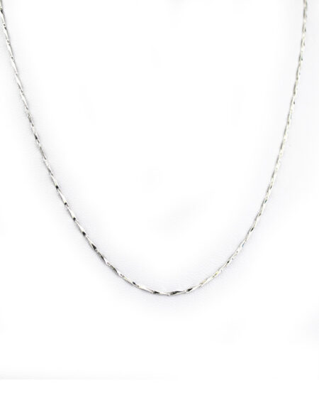 Strieborná retiazka Satin Line 45+3cm F049