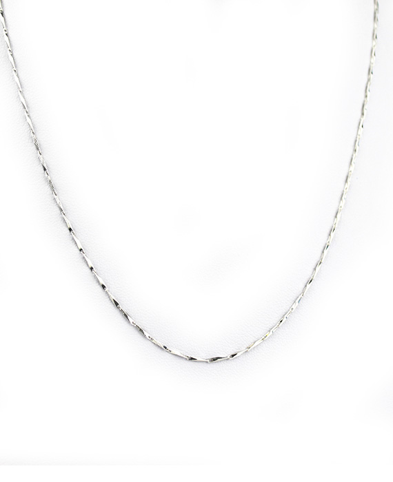Strieborná retiazka Satin Line 45+3cm F049