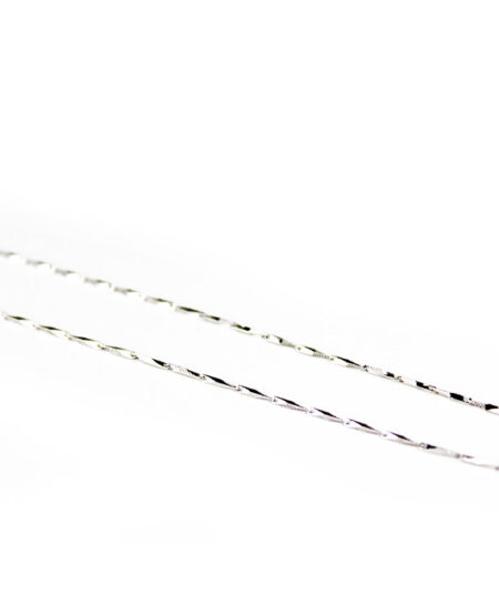 Strieborná retiazka Satin Line 45+3cm F049