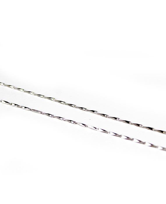 Strieborná retiazka s gravírovaním 45+3cm F051