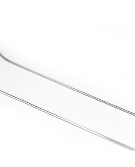Strieborná retiazka okrúhly hadík 45+3cm F055