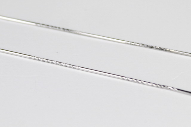 Strieborná retiazka hadík s gravírovaním 45+3cm F061