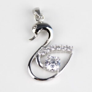 Strieborný prívesok labuť F148
