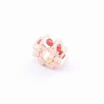 Prívesok – tenký rosegold červenými kamienkami G010-2R