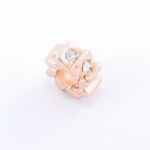 Prívesok – tenký rose gold s kryštálmi G010-2T