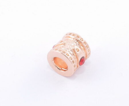 Prívesok – rosegold s červeným kamienkom G019-2R