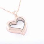 Náhrdelník rose gold s otváracím srdiečkom G041-2T