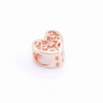 Prívesok – filigránové srdce rose gold G088-2X