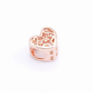 Prívesok – filigránové srdce rose gold G088-2X