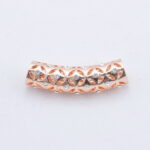 Prívesok – široký s kvetinovým motívom rose gold G103-2T