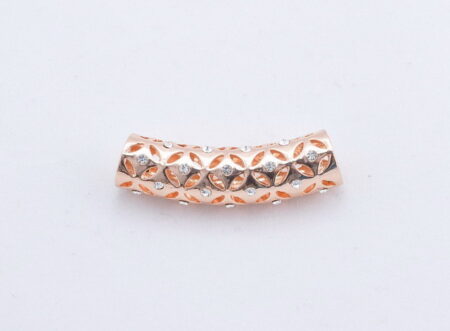 Prívesok – široký s kvetinovým motívom rose gold G103-2T