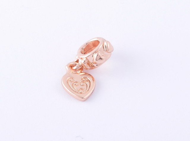Prívesok – visiace srdce rose gold G117-2X