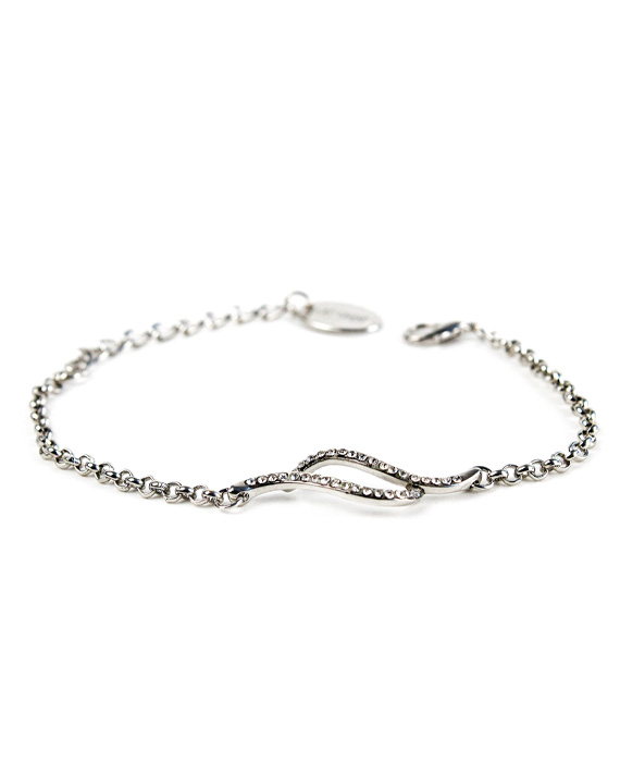 Minimalistický náramok s vlnkami M031