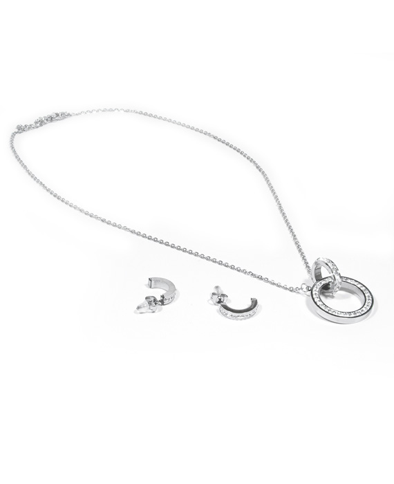 Oceľový set spojené kruhy S001-15