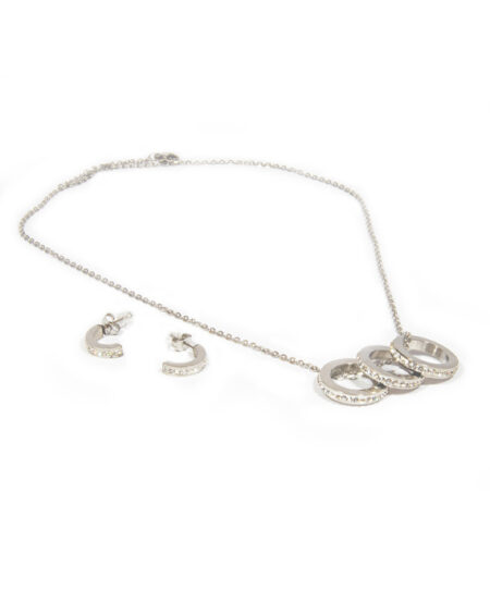 Set z chirurgickej ocele trblietavé kruhy S006-15