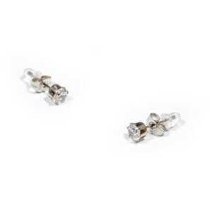 Napichovacie náušnice s 5 mm zirkónom X010