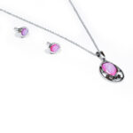 Oceľový set s dlhou retiazkou Love Y009-15